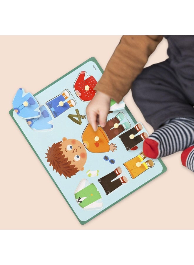 Mordely Wooden Peg Puzzles for Toddlers 2 3 4 Years Old, Kids Educational Preschool Peg Puzzles Toy - Image 5